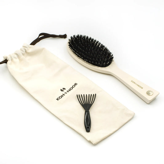 Boar Hair Brush Kit in Cream